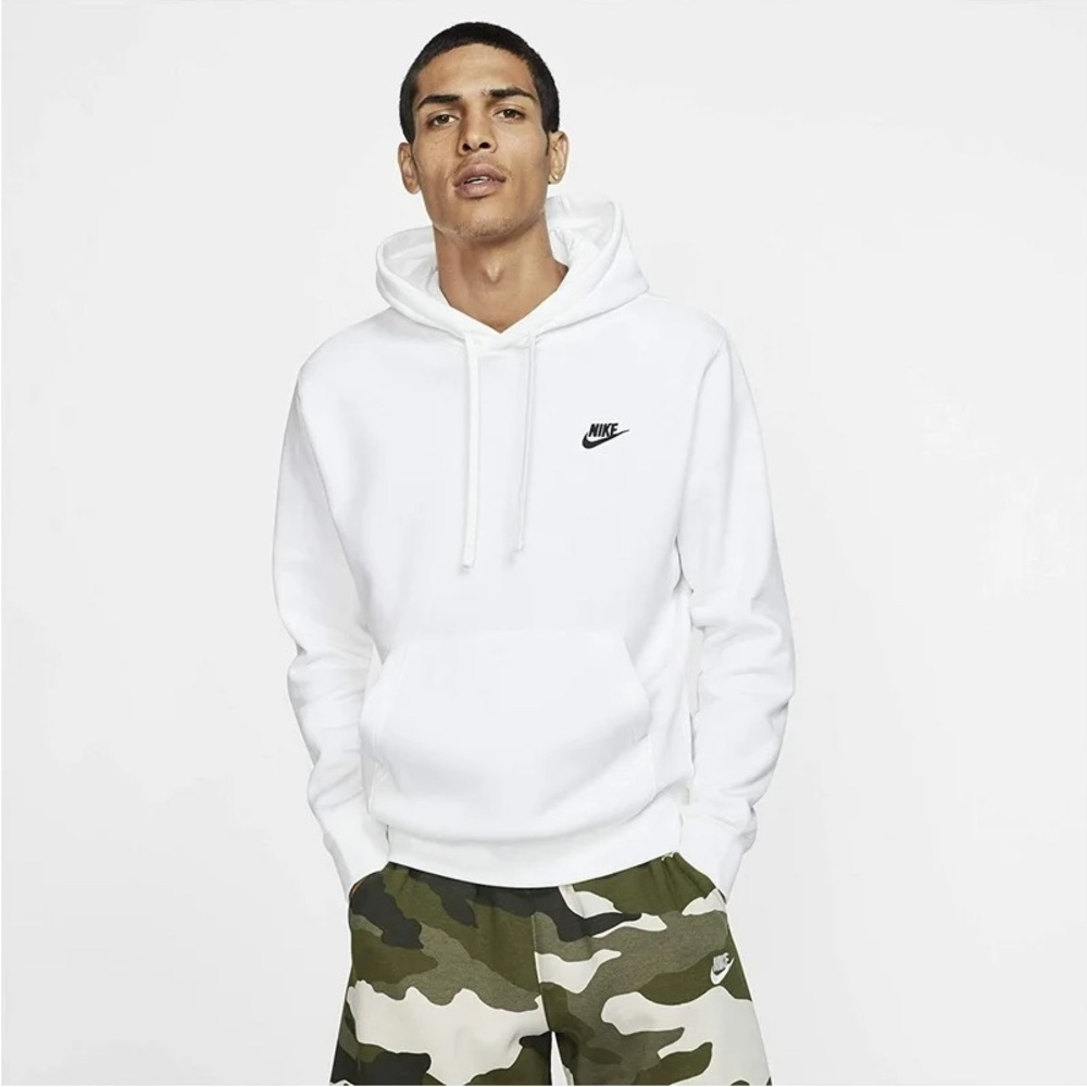Nike Men's White Hoodie
